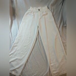 Monteau Cream Elastic Waist Pants